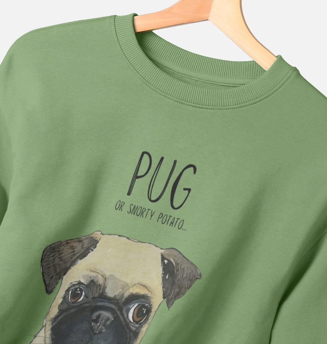 Pug Women's Oversized Sweatshirt