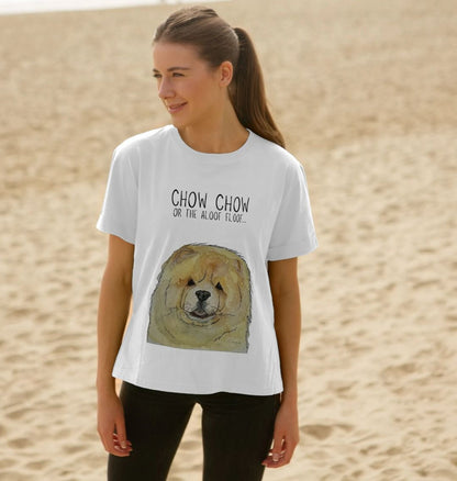 Chow Down in Style: Fawn Chow Chow Relaxed Fit T-Shirt